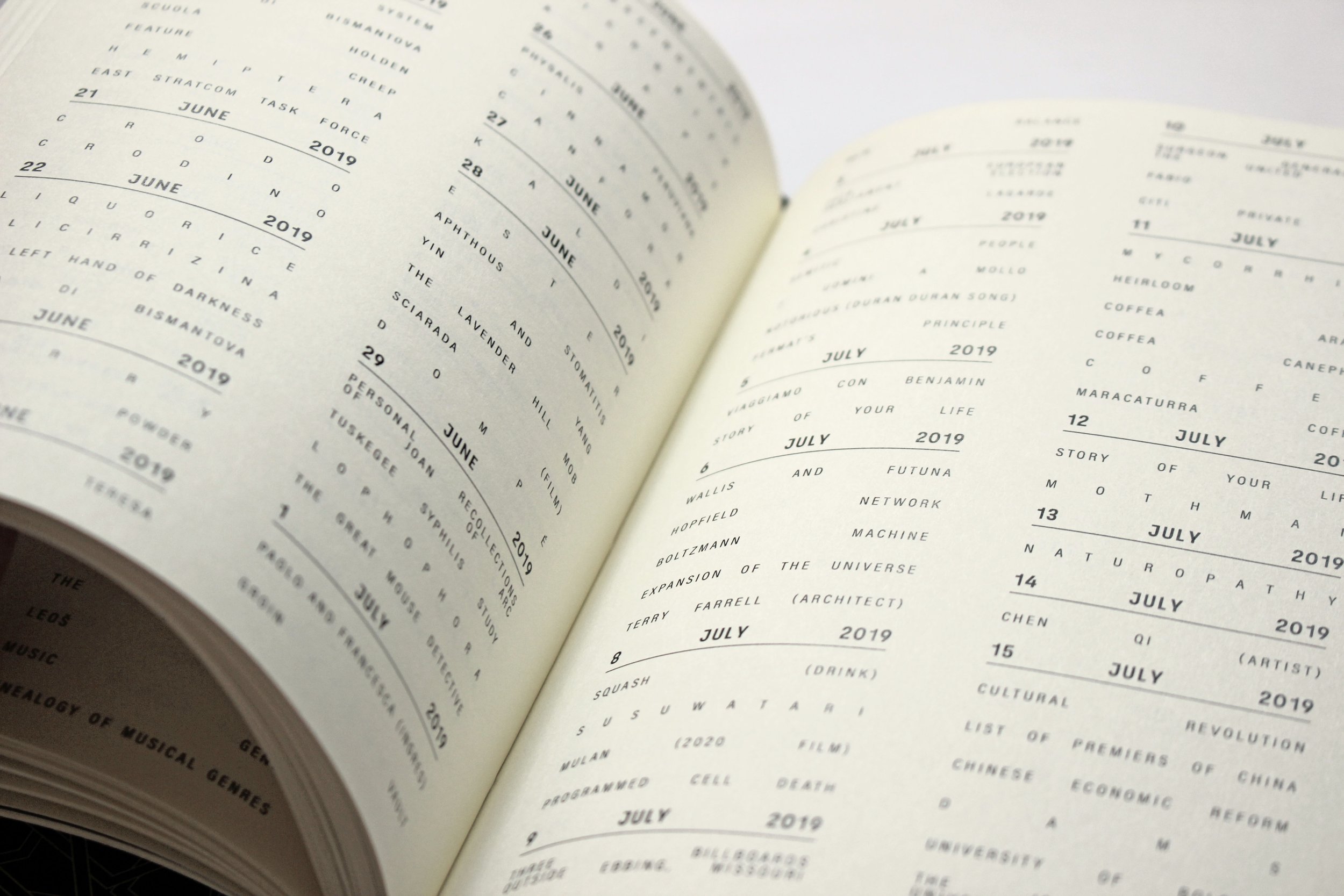 Phonebook layout